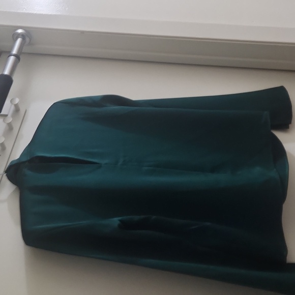 H&M Draped Blouse Green XS - Picture 6 of 16